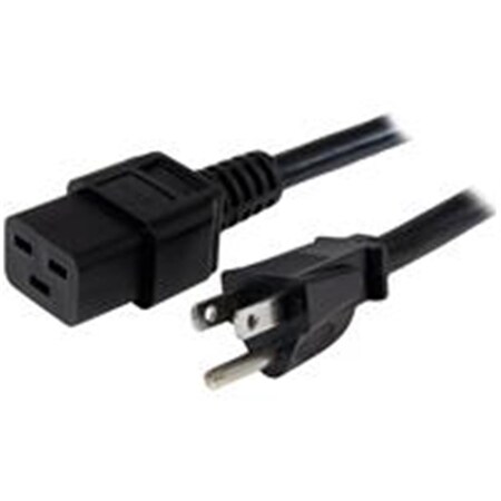 Dynamicfunction 10 ft. 14 AWG Computer Power Cord NEMA 5-15P to C19 DY172372